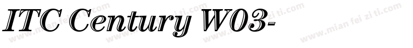 ITC Century W03字体转换